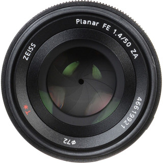 SONY 索尼 Planar T* FE 50mm F1.4 ZA 标准定焦镜头 索尼FE卡口 72mm