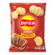 乐事 plus会员：Lay‘s 乐事 超值分享 马铃薯片 得克萨斯烧烤味 135g