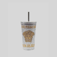 VERSACE 范思哲 ZTMUG0001-ZAL00001-1 美杜莎镶嵌旅行杯 白色