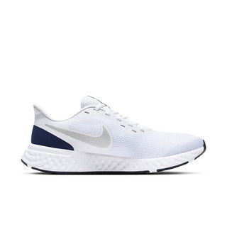 NIKE 耐克 Revolution 5 男子跑鞋 BQ3204-102 白黑银 44