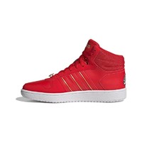 adidas NEO HOOPS 2.0 MID 中性休闲运动鞋 G57630 红/金色 41