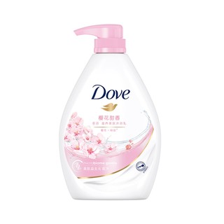 Dove 多芬 沐浴乳套装 (樱花甜香1kg+桃悦水透300g)