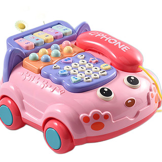 聚乐宝贝 婴儿童玩具仿真电话机幼儿宝宝音乐手机益智早教1一2岁女孩3个月6