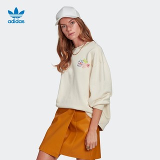 阿迪达斯官网adidas三叶草SWEATSHIRT女装春秋运动宽松卫衣GP3493