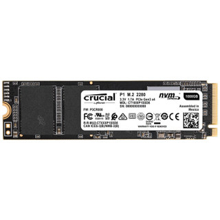 crucial 英睿达 P1 NVMe M.2 固态硬盘 1TB（PCI-E3.0）