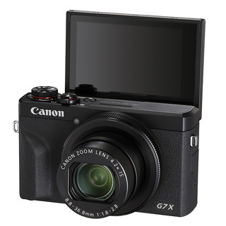 Canon 佳能 PowerShot G7X Mark III 1英寸数码相机 (24-100mm等效焦段、F1.8-F2.8)