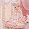 PUPPET NIGHT Lolita洛丽塔 糖果派对 女士JSK无袖连衣裙2件套 粉色(JSK+衬衫) S