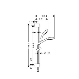 hansgrohe 汉斯格雅 柯洛玛系列 88110054 节水型花洒套装