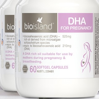 BIO ISLAND 佰澳朗德 孕妇DHA海藻油胶囊 60粒*2瓶