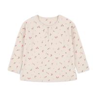 UNIQLO 优衣库 431116 女童圆领T恤 浅米色 80