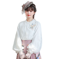 Capreolus pygargus Lolita洛丽塔 小山栖莓 女士衬衫 白色 S