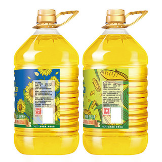 金龙鱼 食用油组合装 3.618L*2桶（阳光葵花籽油3.618L+玉米油3.618L）