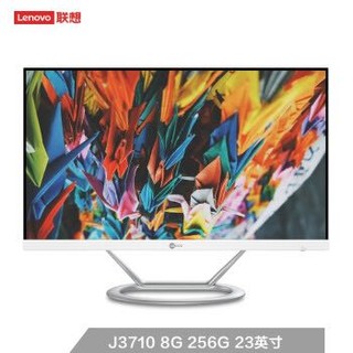 学生专享、有券的上：Lenovo 联想 Lecoo 一体台式机电脑 （J3710、8GB、256GB SSD）23英寸 白