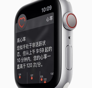Apple 苹果 Watch系列 Watch Series 4 GPS款 智能手表 40mm 银色 白色硅胶表带 16GB（ECG、GPS、北斗、扬声器、温度计）