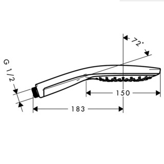 hansgrohe 汉斯格雅 飞雨系列 28587400 3速手持花洒