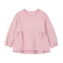 UNIQLO 优衣库 429811 女童圆领T恤 水粉色 80