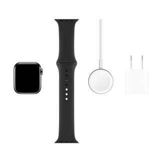 Apple 苹果 Watch系列 Watch Series 4 Nike GPS款 智能手表 40mm 深空灰 黑色硅胶表带 16GB（ECG、GPS、北斗、扬声器、温度计）