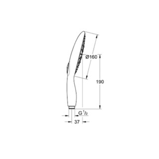 GROHE 高仪 保颂都市型系列 恒温冷触花洒套装 27675000花洒+34155003下出水龙头