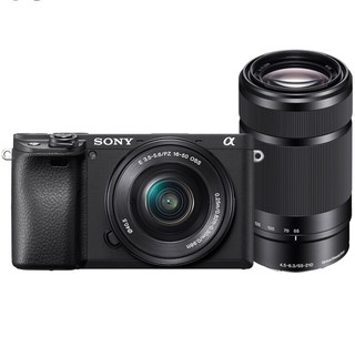SONY 索尼 Alpha 6400L APS-C画幅 微单相机 黑色 E PZ 16-50mm F3.5 OSS 变焦镜头+E 55-210mm F4.5 OSS 变焦镜头 双头套机