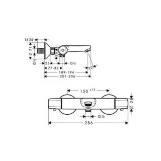 hansgrohe 汉斯格雅 飞雨系列 28110007+13145000 空气式恒温花洒套装