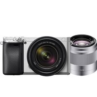 SONY 索尼 Alpha 6400M APS-C画幅 微单相机 银色 E 18-135mm F3.5 OSS 变焦镜头+E 50mm F1.8 OSS 定焦镜头 双头套机