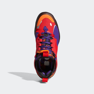 adidas 阿迪达斯 21新春系列 Harden Vol. 5 Futurenatural 男子篮球鞋 G55811 红色/紫色/橙黄/白色 44
