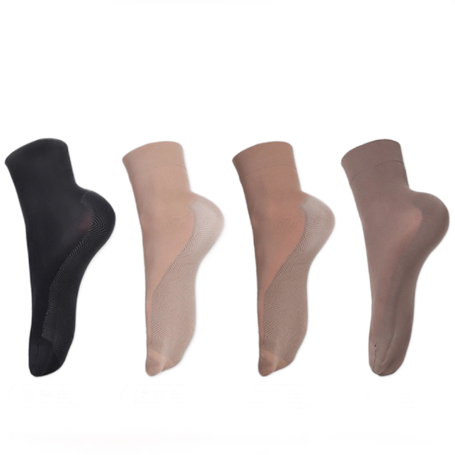 皮尔·卡丹 女士中筒袜套装 PC2270 黑色 5双装