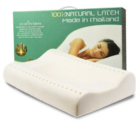 伊可莱ecolifelatex泰国进口乳胶枕 枕头 护颈枕 礼盒装原装