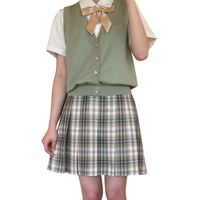 Inariya 稻荷屋 不闻椿枝 JK制服 女士格裙 抹茶绿 42cm XS