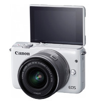 Canon 佳能 EOS M10 APS-C画幅 微单相机 白色 EF-M 15-45mm F3.5 IS STM 变焦镜头 单头套机