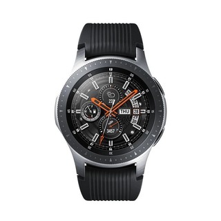 SAMSUNG 三星 Galaxy Watch BT版 智能手表 46mm 钛泽银 黑色硅胶表带 4GB（GPS、扬声器、温度计）