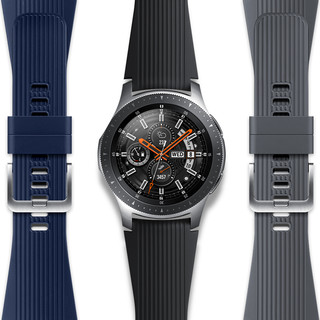 SAMSUNG 三星 Galaxy Watch BT版 智能手表 46mm 钛泽银 黑色硅胶表带 4GB（GPS、扬声器、温度计）