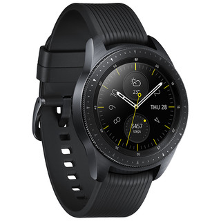 SAMSUNG 三星 Galaxy Watch BT版 智能手表 42mm 午夜黑 黑色硅胶表带 4GB（ECG、GPS、扬声器、温度计）