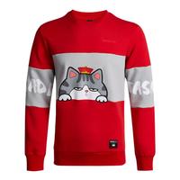 adidas NEO 21新春系列 M CNY WW SWT 吾皇万睡联名款 男子运动卫衣 GP5761 鲜红/淡灰 S