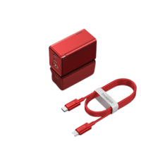 倍思 氮化镓GaN二代65W充电器套装 适用20W苹果iphone12多口PD快充华为小米macbook笔记本适配器100W数据线红