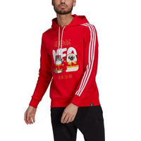 adidas NEO 21新春系列 M CNY WW HDY 吾皇万睡联名款 男子运动套头衫 GS5186 鲜红/白 XXL