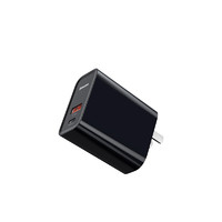 BASEUS 倍思 飞速系列 BS-EH905 手机充电器 Type-C/USB-A 30W 黑色