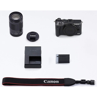 Canon 佳能 EOS M6 APS-C画幅 微单相机 黑色 EF-M 18-150mm F3.5 IS STM 变焦镜头 单头套机