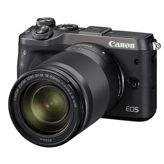 Canon 佳能 EOS M6 APS-C画幅 微单相机 黑色 EF-M 18-150mm F3.5 IS STM 变焦镜头 单头套机