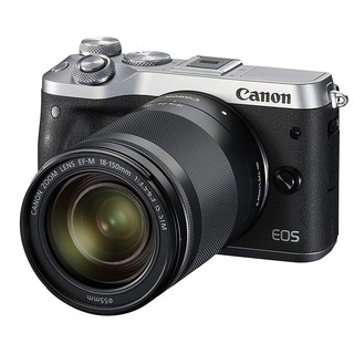 Canon 佳能 EOS M6 APS-C画幅 微单相机 银色 EF-M 18-150mm F3.5 IS STM 变焦镜头 单头套机