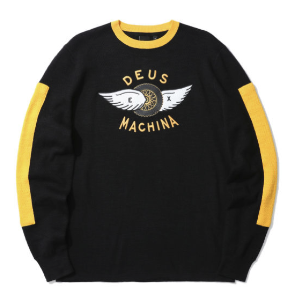 Deus Ex Machina Logo 刺绣拼色针织衫 报价价格评测怎么样 什么值得买