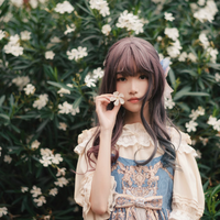 Tululu Lolita洛丽塔 女士短袖衬衫 生成色