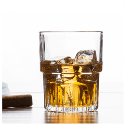 Duralex 多莱斯 钢化玻璃威士忌堆叠酒杯 4只