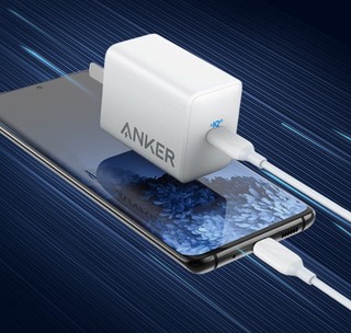 Anker 安克 A2718 手机充电器 Type-C 65WPD快充 + 双Type-C口 100W数据线 1.8m 白色