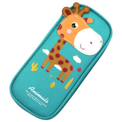 卡通文具盒_yuhe 誉禾 6134 卡通铅笔盒女 绿色长颈鹿款多少钱-什么