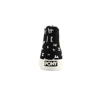 PONY 波尼 牛年款 中性运动帆布鞋 11U1SH01 黑色/白色 36