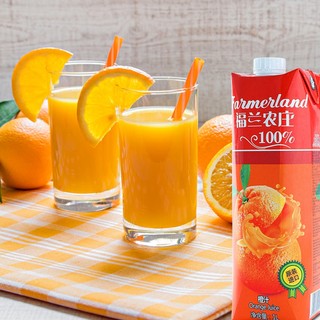 福兰农庄 100%橙汁 1L*12瓶