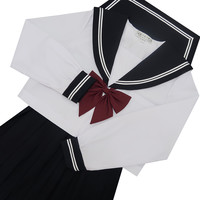 酱爆与暖冬 JK制服 水手服 女士关西襟中间服上衣 S