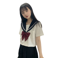 酱爆与暖冬 JK制服 水手服 女士白二本夏服上衣 S