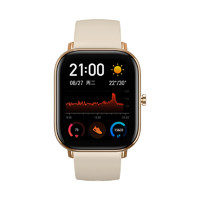 AMAZFIT 跃我 GTS系列 A1913 智能手表 42mm 沙漠金 硅胶表带（NFC、GPS）